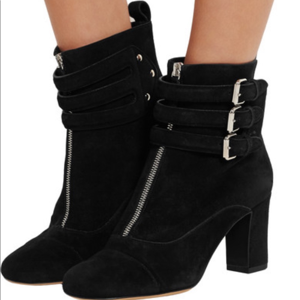 Tabitha Simmons black suede boots. Worn ONE time!